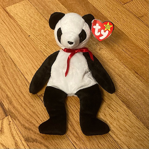 Ty Other - ⭐️ Vintage 1998 Fortune The Panda Bear Ty Beanie Baby